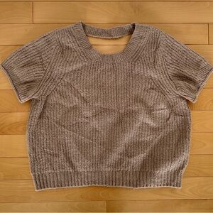 Maeve by Anthropologie cropped knit sweater short sleeve size small